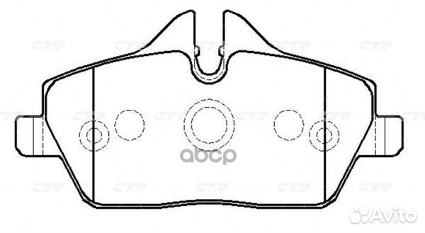 CKB-25 Колодки тормозные дисковые перед G