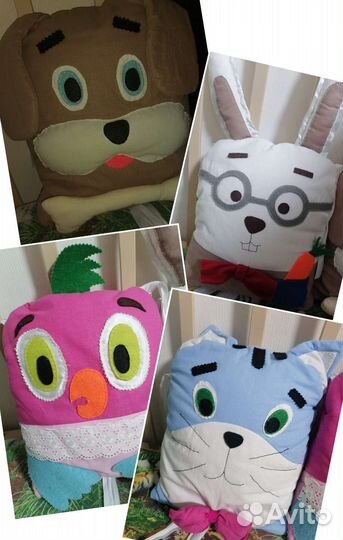 Бортики- подушки-игрушки