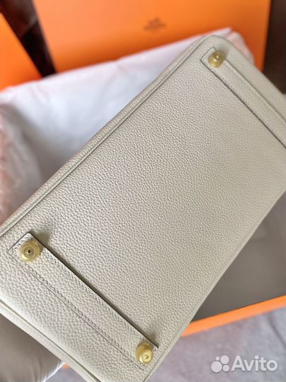 Сумка hermes birkin 30 молочная