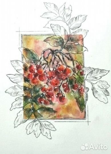 Картина Мини этюды - А4 Акварель