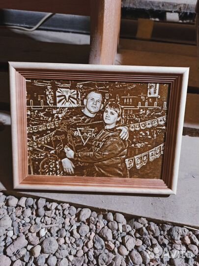 Выжигание портретов на дереве