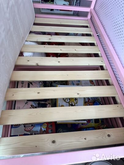 Детская кровать домик с матрасом и ящиками