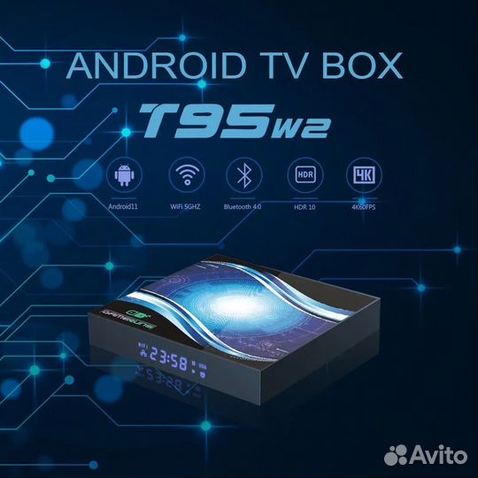 Смарт тв приставка T95W2 2/16 + аэромышь