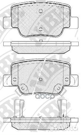 Колодки тормозные дисковые toyota verso 09- PN