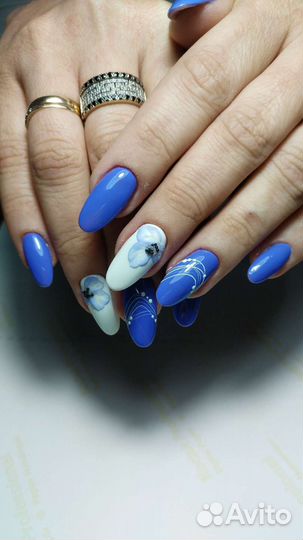Маникюр гель лак наращивание ногтей
