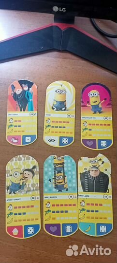 Карточки миньоны + фигурки