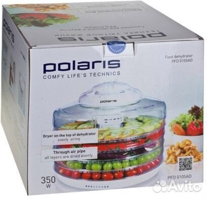 Сушилка для овощей и фруктов Polaris PFD105 350Вт