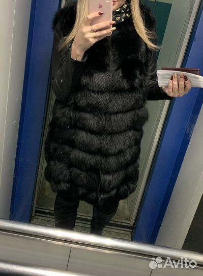 Жилет натуральный мех