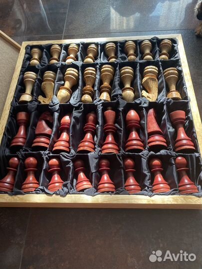 Шахматы ручной работы карельская береза