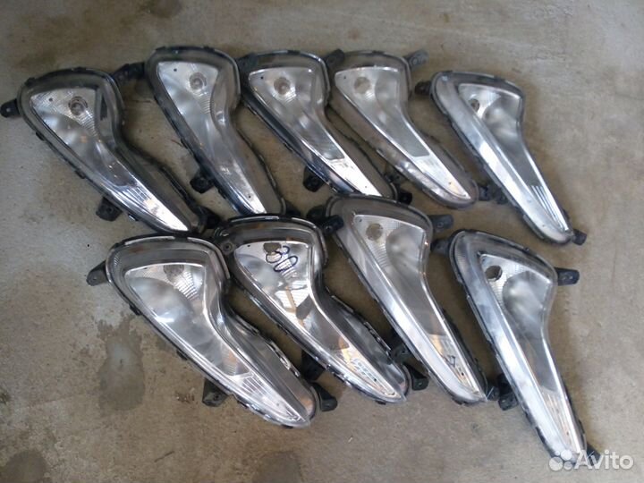 Противотуманка левая 14-17г рестал Hyundai Solaris