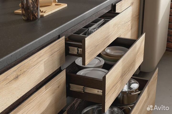 Кухня Берген готовая новая (со столешницей)