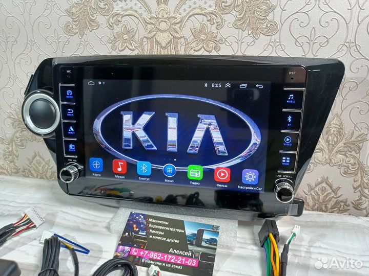 Магнитола Kia Rio 3 android новая