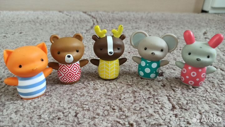 Пальчиковый театр, развивающая игрушка, резиновые