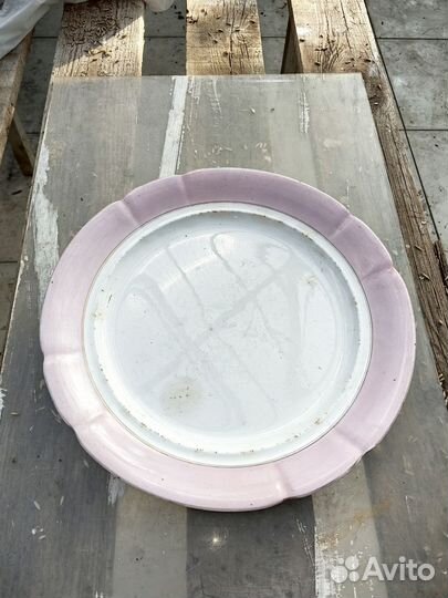 Фарфоровое царское блюдо 45см