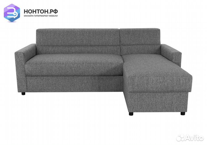 Диван угловой дельфин Виктория 2-1 серый