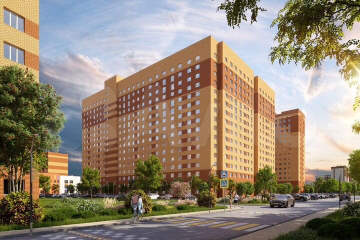 2-к. квартира, 56,4 м², 1/16 эт.