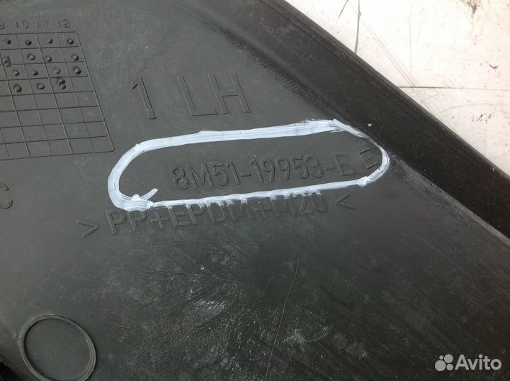 Заглушка бампера заднего левая Ford Focus 2