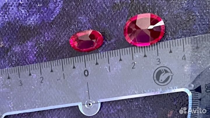 Рубины из колец, браслет винтаж