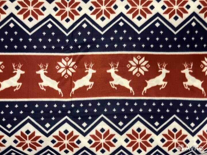 Плед флисовый Новогодний, подарок на Новый год