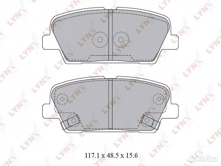 Колодки тормозные дисковые зад