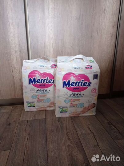 Подгузники Merries S (4-8 кг) -82 шт