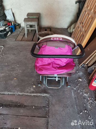 Детские санки коляска