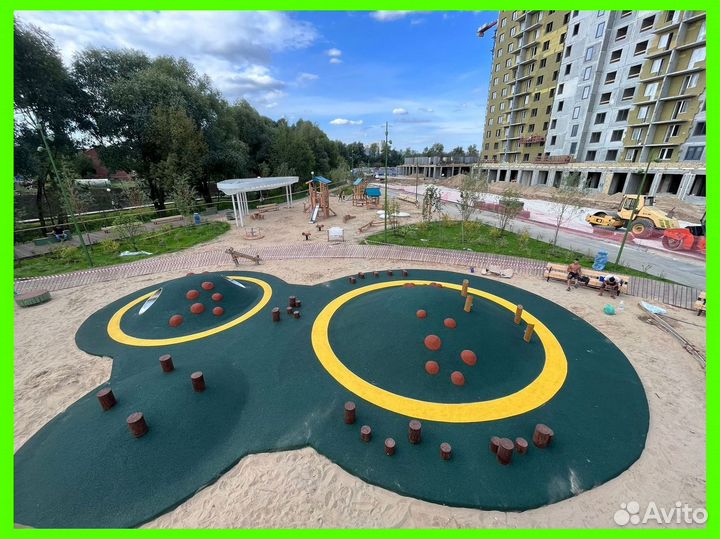 Резиновое покрытие для спортивных площадок