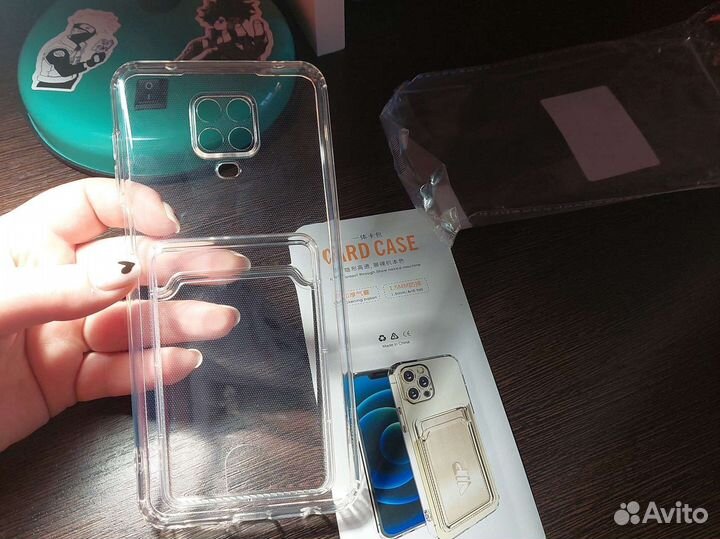 Чехол для redmi note 9 pro с кармашкой