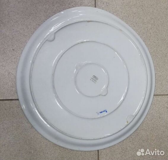 Большое блюдо, тарелка Гжель
