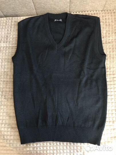 Жилетка школьная подростковая черная Перемена