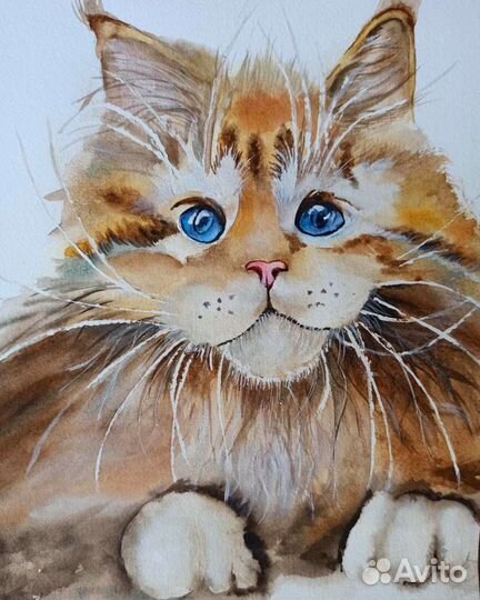 Картина с котиком