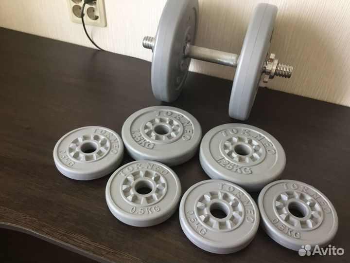 Гриф и блины для гантелей