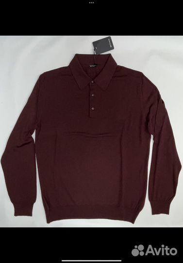 Поло Kiton бордовое
