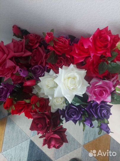Искусственные цветы розы