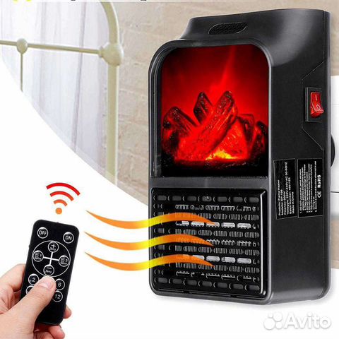 Мощный мини обогреватель Камин 900вт с доставкой