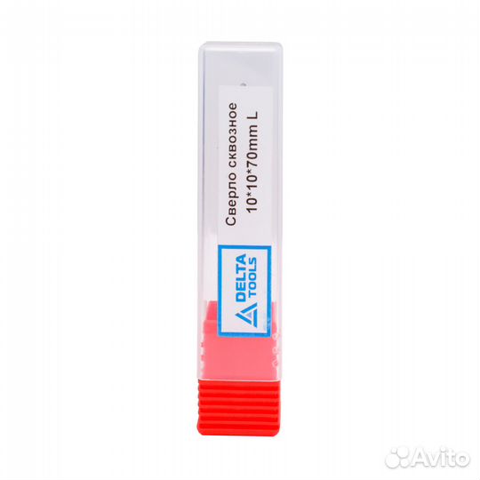 Сверло сквозное Delta Tools 10x10x70 мм L