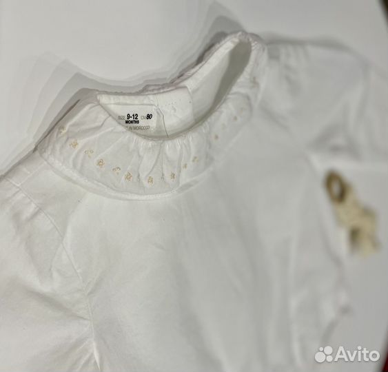 Боди - блузка zara 9-12 мес