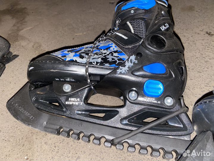 Коньки детские раздвижные 30-33