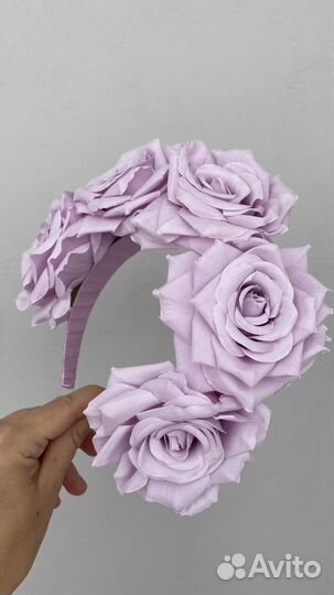 Ободок с цветами