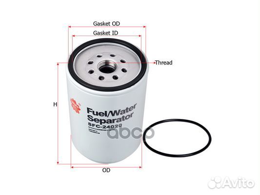 SFC24020 sakura Фильтр топл. Sakura SFC24020