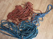 Верёвки туристические бу, рюкзак-баул для веревок