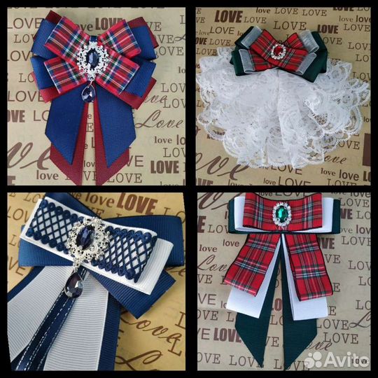 Изготовление жабо, галстучков, бантиков в школу