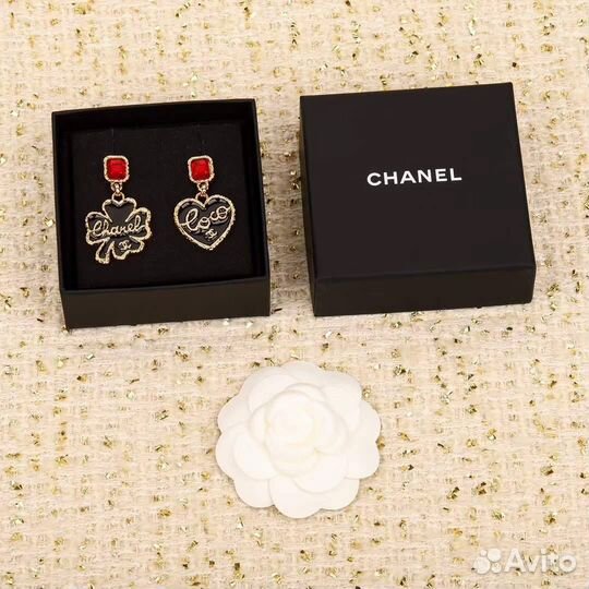Серьги chanel