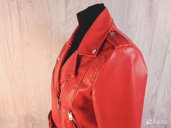 Кожаная куртка косуха М (46)