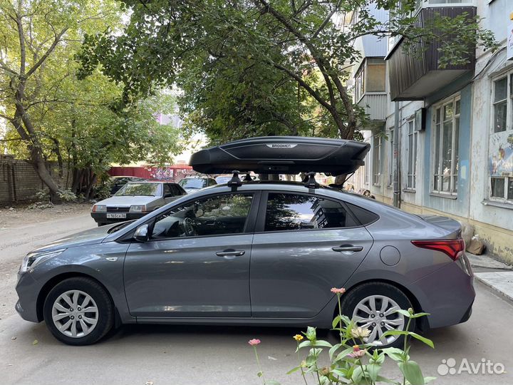 Автобокс на крышу Hyundai solaris