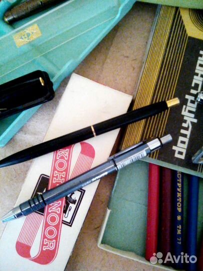 Ручки карандаши пенал канцелярия СССР