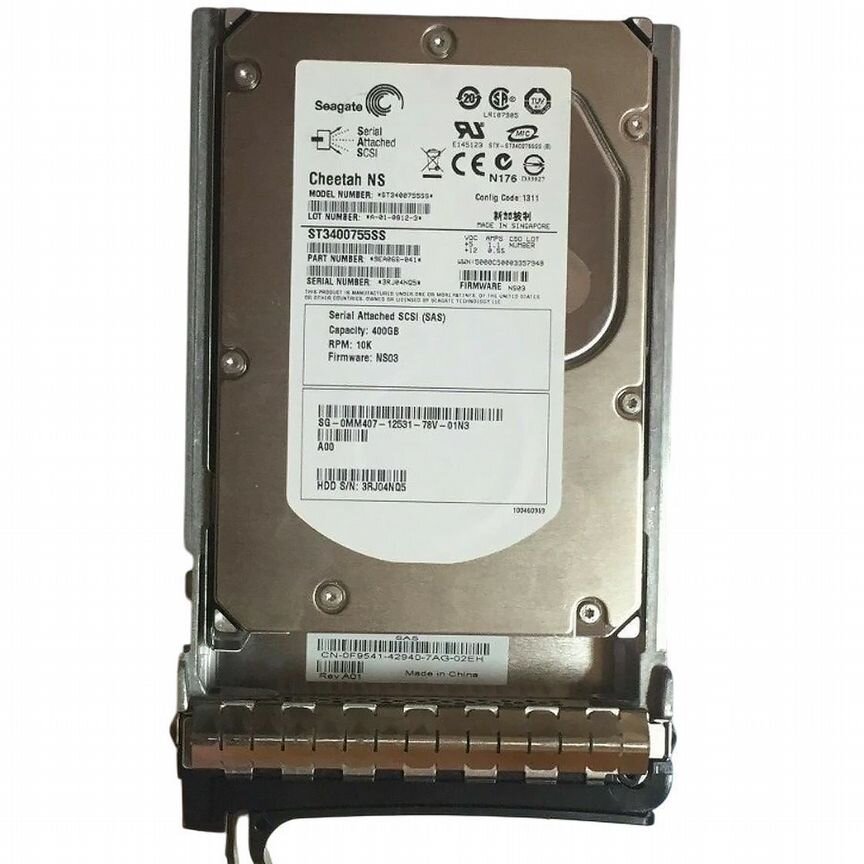 [MM407] Жесткий Диск Dell 400gb Sas 3,5" Hdd Mm407