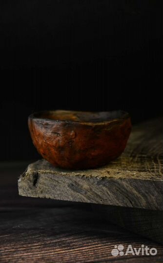 Пиала ручной работы для чая пуэра из красной глины