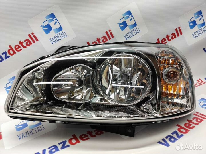 Блок-фара LADA Kalina 1 левая с лампочкой