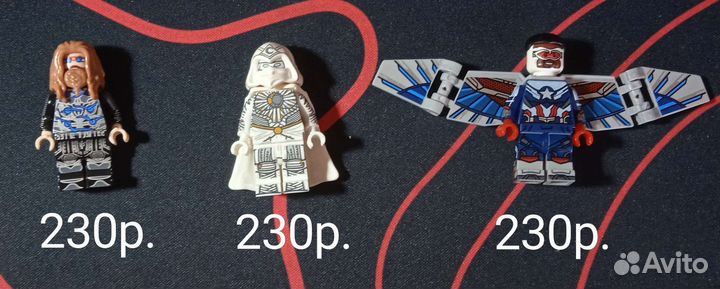 Lego минифигурки marvel и DC